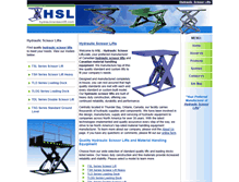 Tablet Screenshot of hydraulicscissorlift.com
